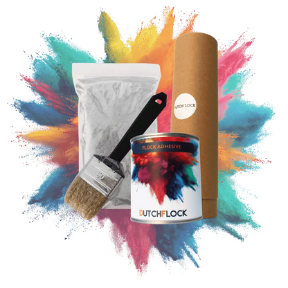Flocking Set Flannel Grijs