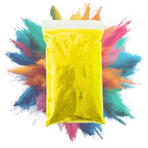 Flock poeder vezels Neon Geel