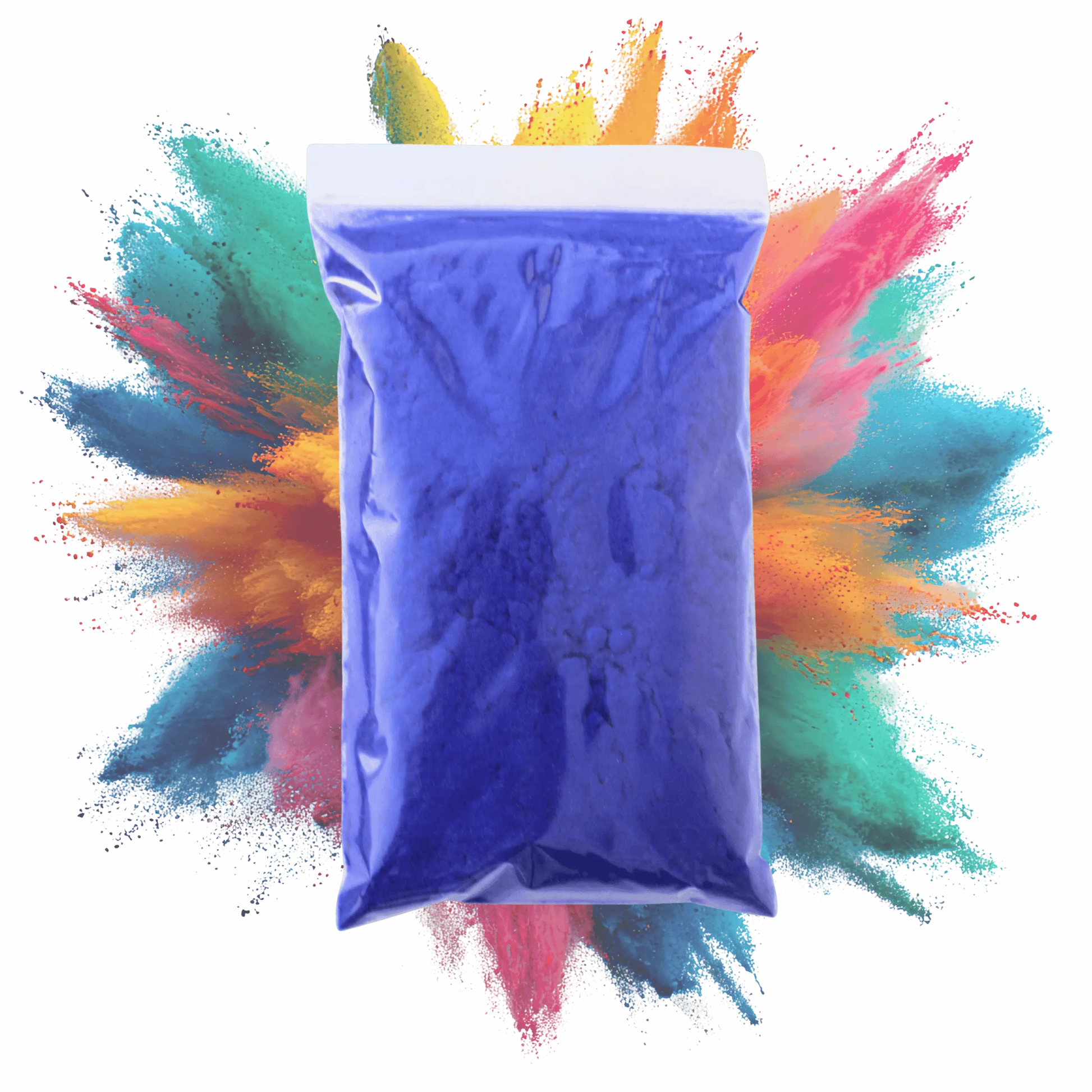 Flock poeder vezels royal blue