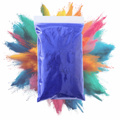 Flock poeder vezels royal blue